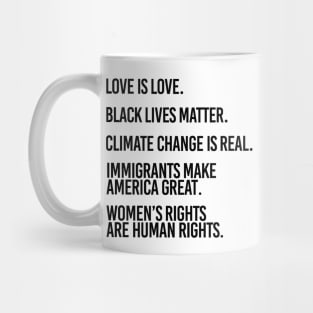 Love is Love and Black Lives Matter Mug